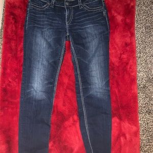Silver skinny jeans size women’s 33/31